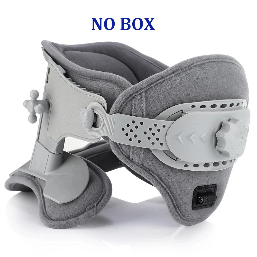 3 in 1 Neck Cervical Traction Electric Heating Spine Stretcher Support Collar Home Chiropractic Tool Spine Neck Posture Brace Peaceful Pleasures Health and Wellness without box