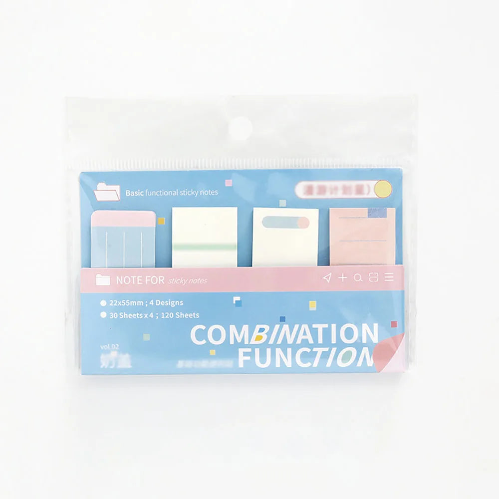 120 Sheets Combination Sticky Notes Roaming Plan Star Schedule