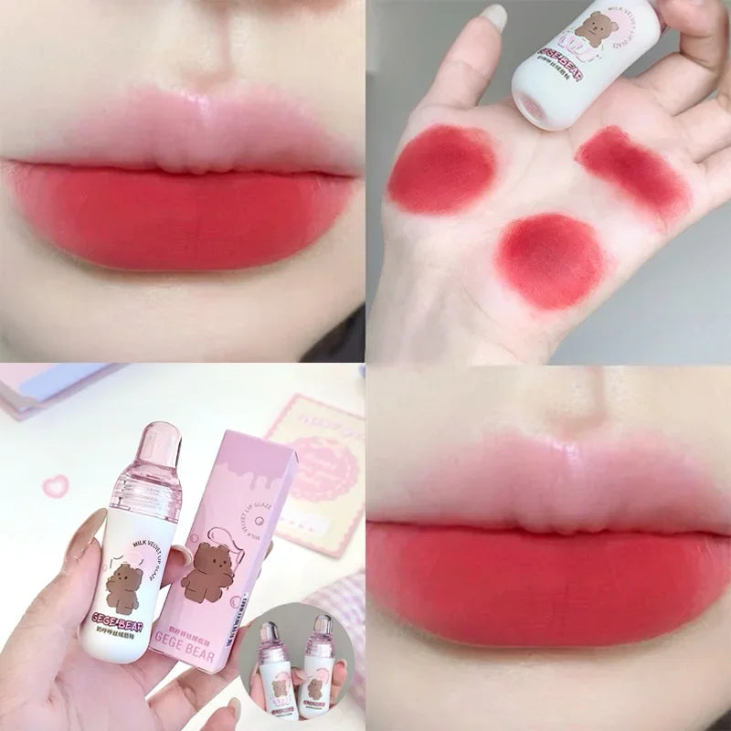 Gege Bear Matte Velvet Lip Glaze – Waterproof Long-Lasting