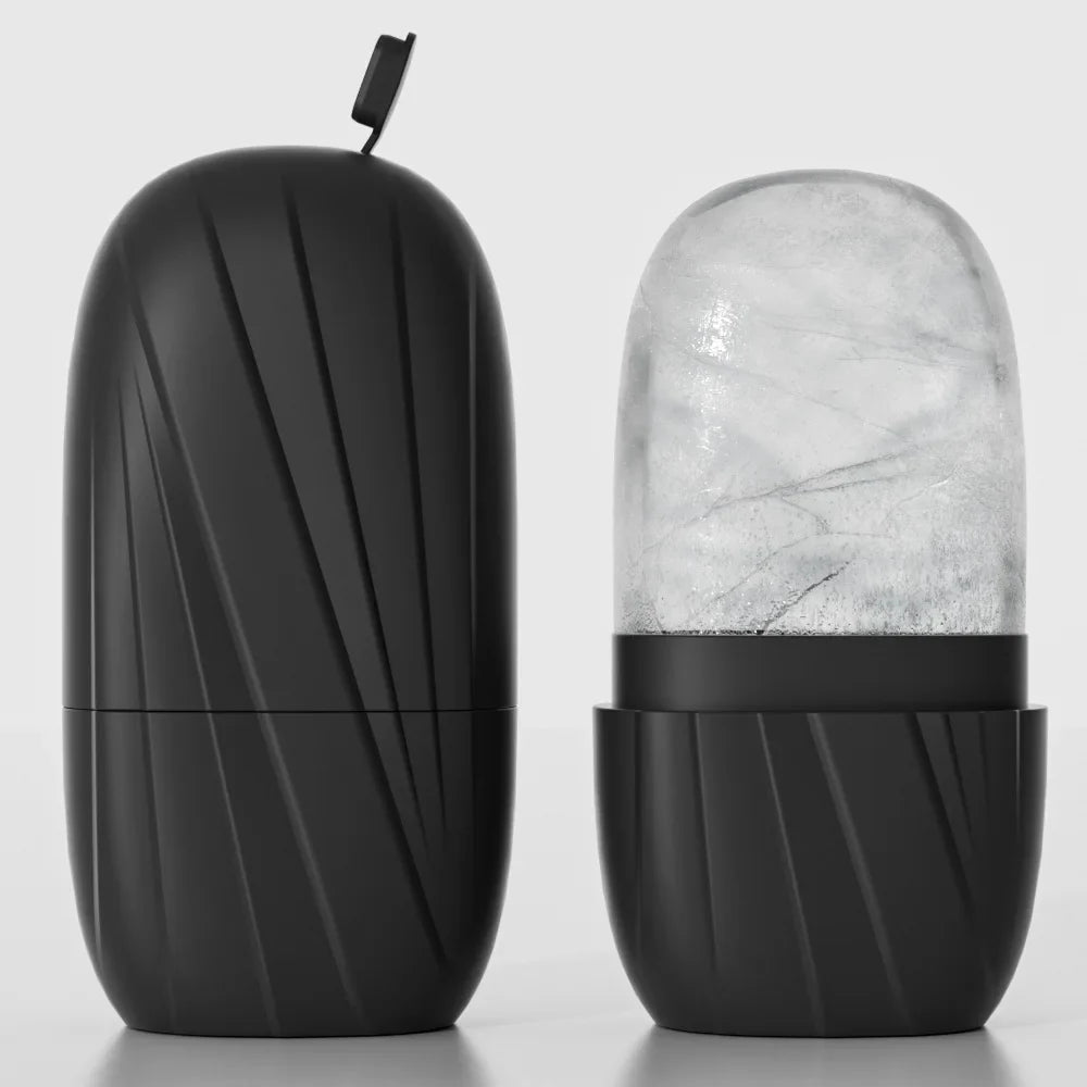 Face Ice Roller & Silicone Ice Tray – Reusable Cooling Massager