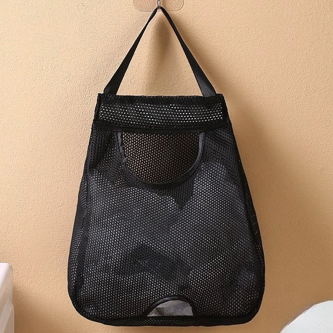 Wall-Mounted Mesh Garbage Bag Dispenser | Kitchen Organizer