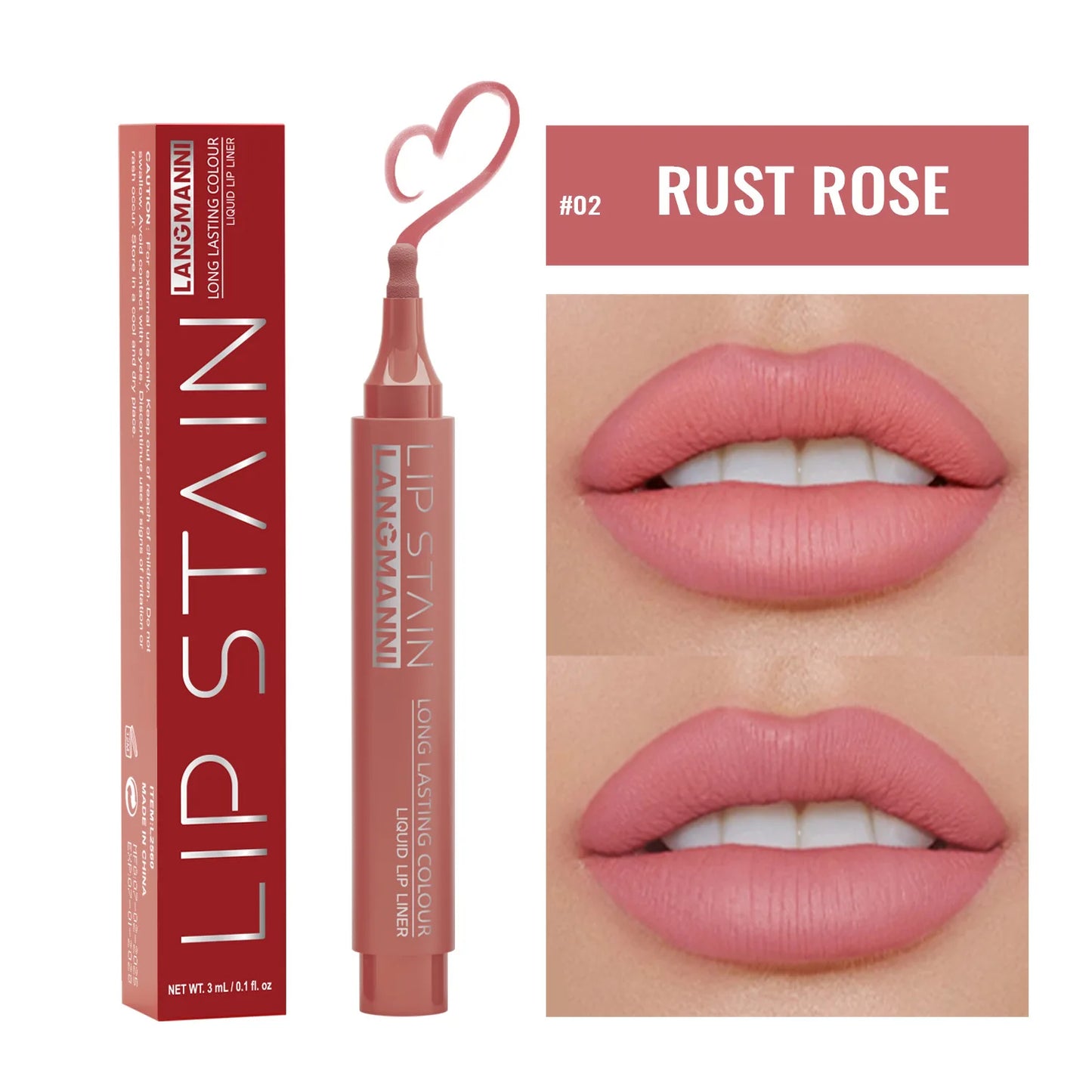 Matte Liquid Lip Liner Pencil – Waterproof 6-Color Lipliner