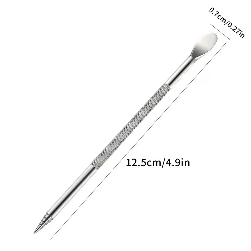 Double-ended Nail Art Carved Pen 12.5cm Multi-Function Mix Gel Polish Nail Builder Pen DIY 3D Carving Flower Sculpture Brush Peaceful Pleasures Health and Wellness