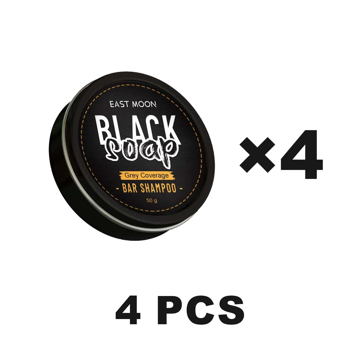 East Moon Black Hair Shampoo Soap | Darkening & Anti-Dandruff Bar