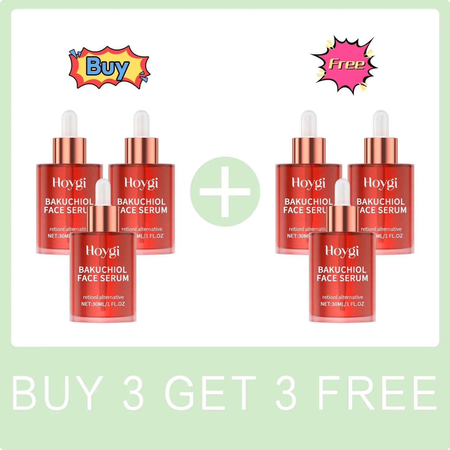 Bakuchiol Face Serum Anti Aging Lifting Firming Remove Fine Lines Skin Rejuvenation Brightening Hydrating Retinol Face Essence Peaceful Pleasures Health and Wellness Buy 3 Get 3 Free