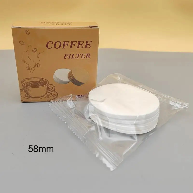 100-Pack Espresso Paper Filters 51mm 53mm 58mm Puck Screen