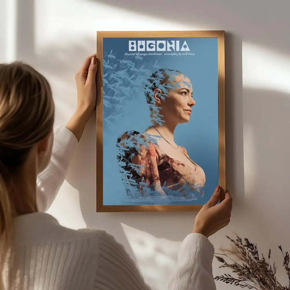 Character B-Bugonia Poster HD Self Adhesive Waterproof Wall Art Ideal for Home Office Dorm Bedroom Great Gift Peaceful Pleasures Health and Wellness White6 21X30cmNoframe