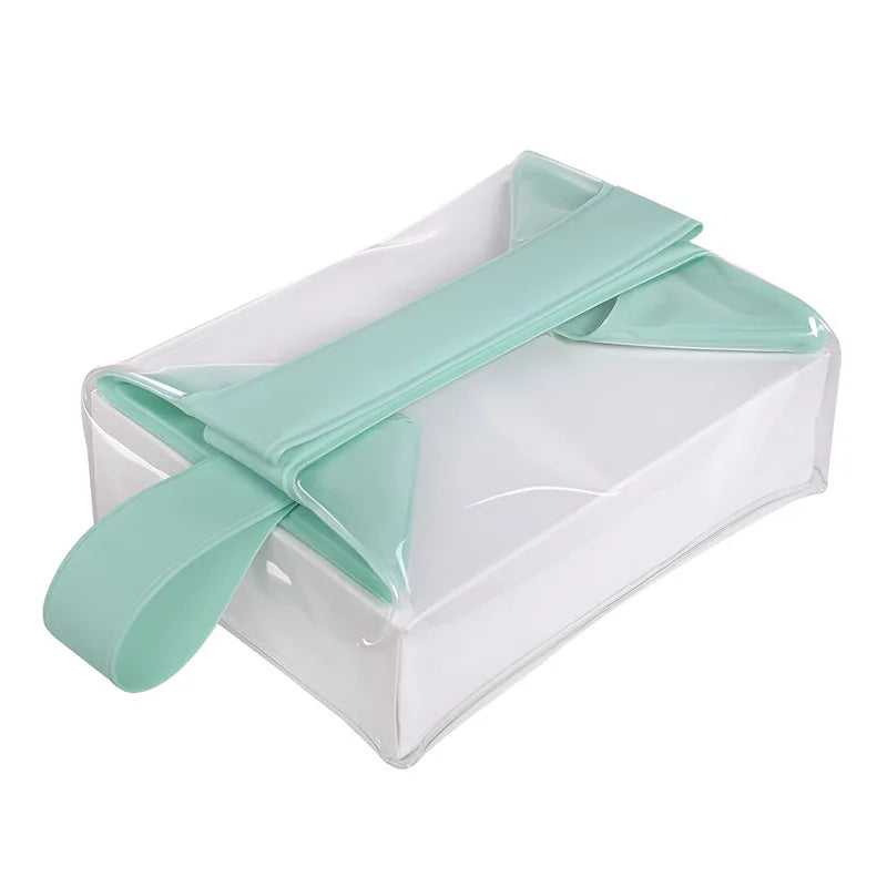 New Clear Toiletry Bags with Magnetic Closure Leak-proof Makeup Bag Large Capacity PVC Cosmetic Pouch for Women Men Traveling Peaceful Pleasures Health and Wellness Green