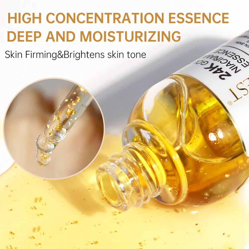 AUQUEST 24K Gold Niacinamide Face Serum – Brighten & Hydrate