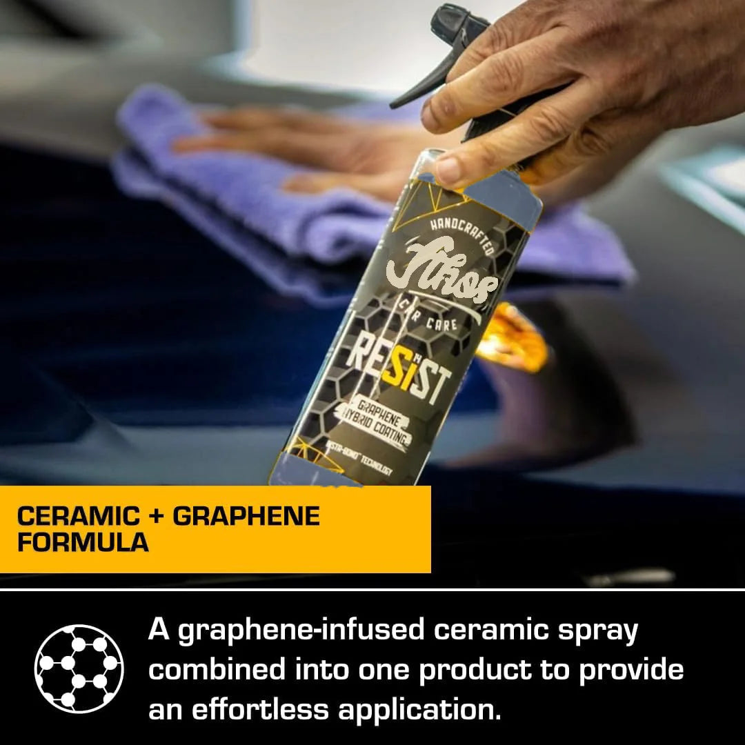 Graphene Spray Coating UV Ceramic Coating for Cars 2 in 1 Hybrid Formula Ceramic Spray Coating for Cars Incredibly Slick Glossy Peaceful Pleasures Health and Wellness