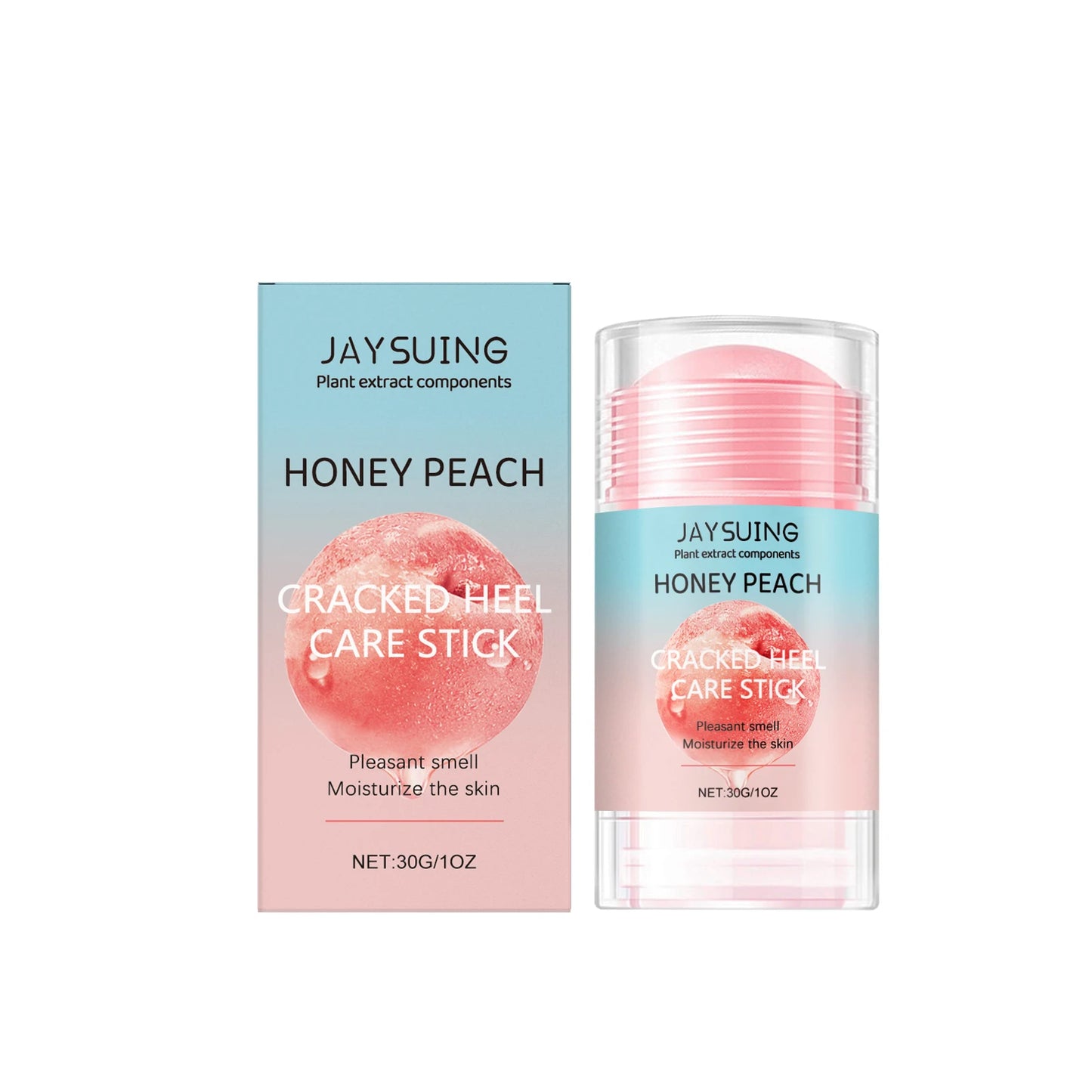 Peach Flavor Exfoliating Foot Care Stick Deep Moisturizing Dry Foot Moisturizing Care Exfoliating Fruit Peach Flavor Cream Stick Peaceful Pleasures Health and Wellness 1pcs