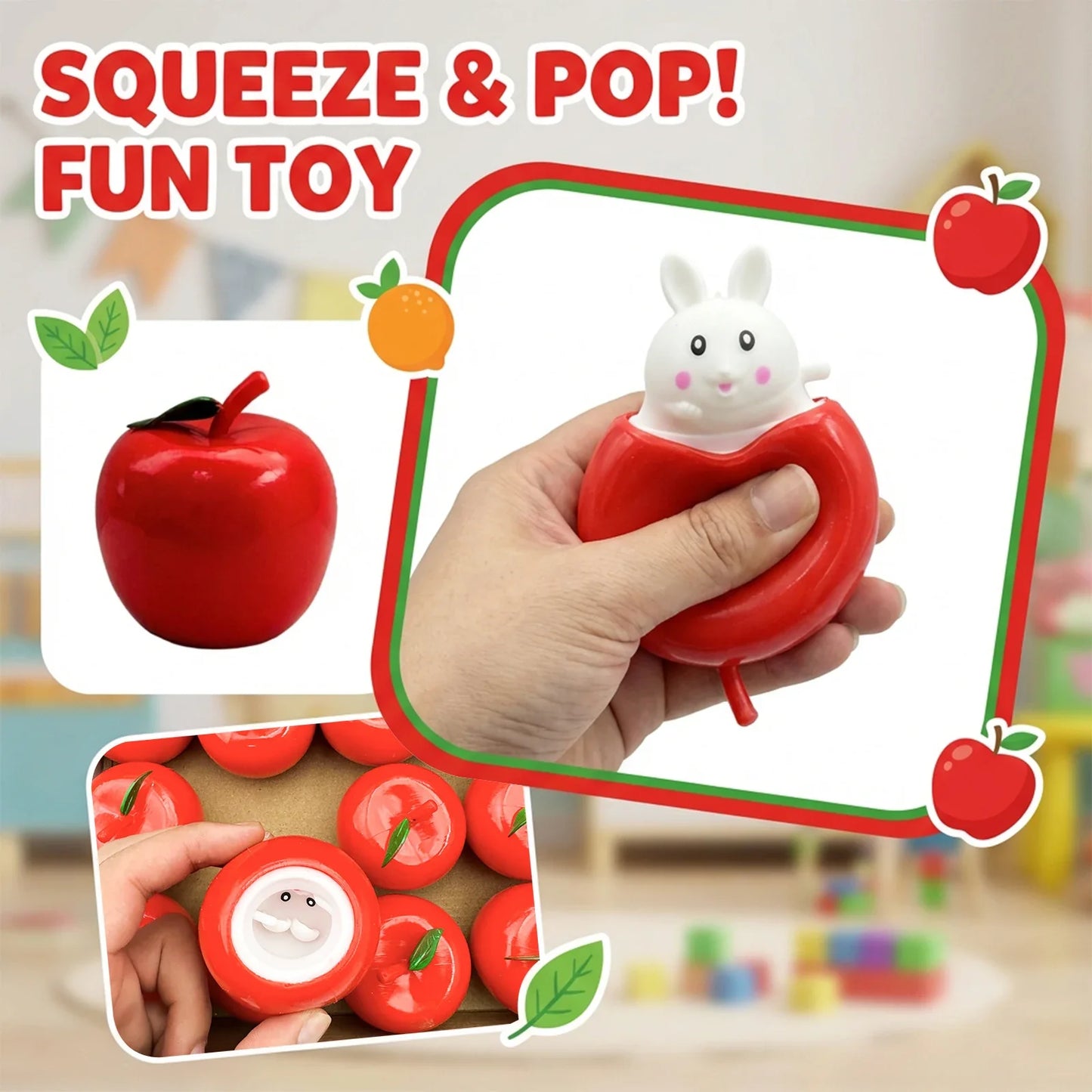 Squishy Stress Relief Ball – Soft Sensory Fidget Toy for Kids & Adults