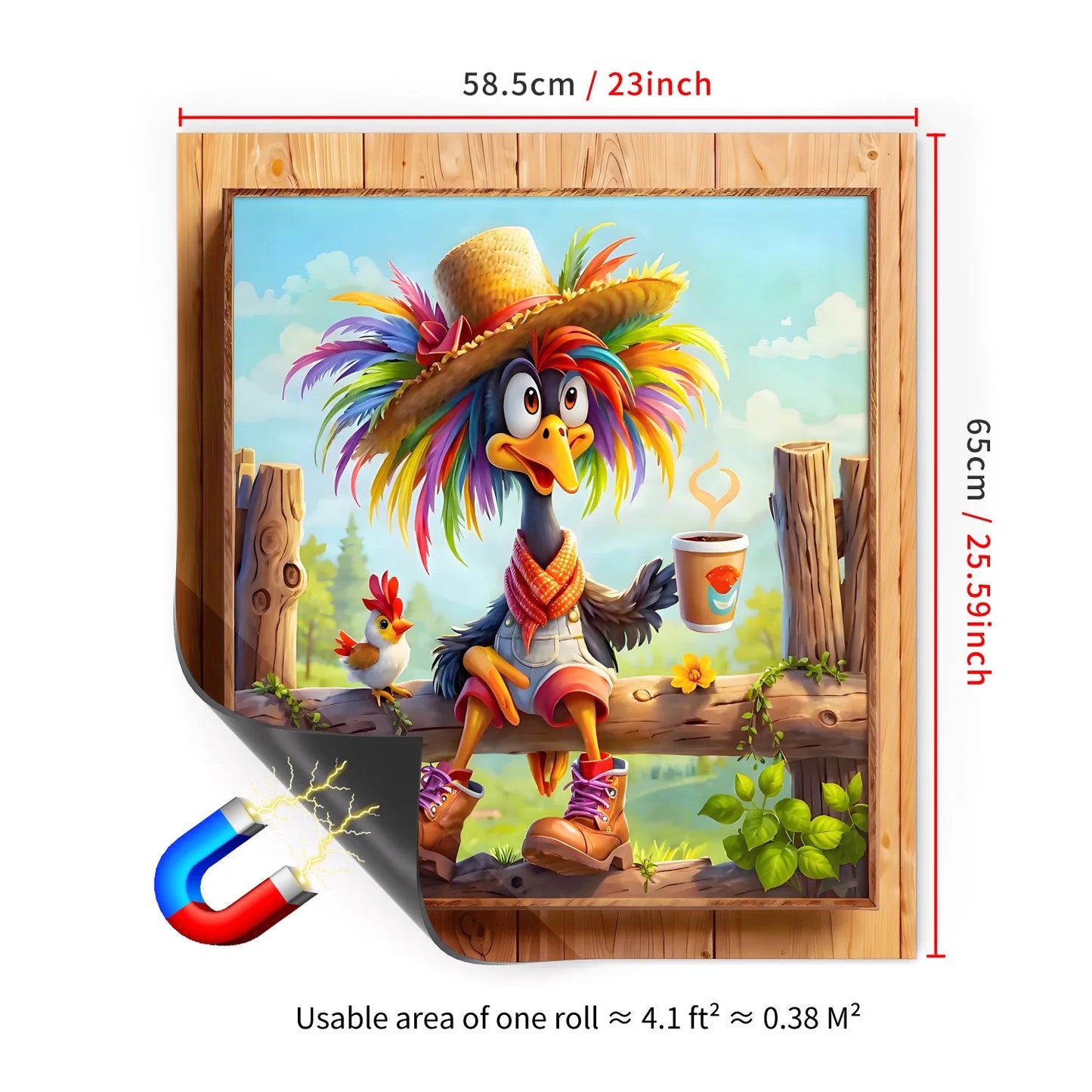65x58.5CM household dishwasher magnetic sticker kitchen and refrigerator magnet board Peaceful Pleasures Health and Wellness MDS19