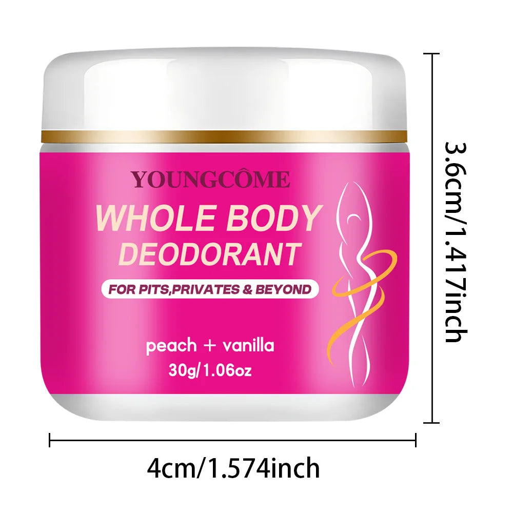 Bad Smell Antiperspirants Lasting Armpit Deodorizer Effective Body Odor Removal Cream Sweat Eliminator Underarm Odor Treatment Peaceful Pleasures Health and Wellness 30g