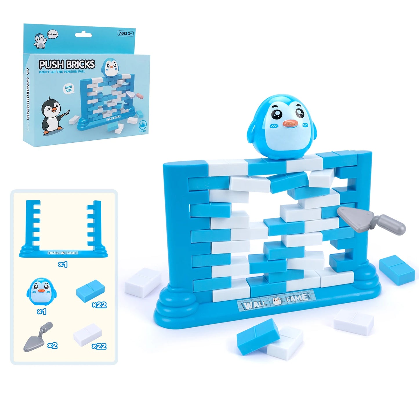 Mini Fun Kids Save Penguin Ice Breaker Trap Toys Balance Blocks