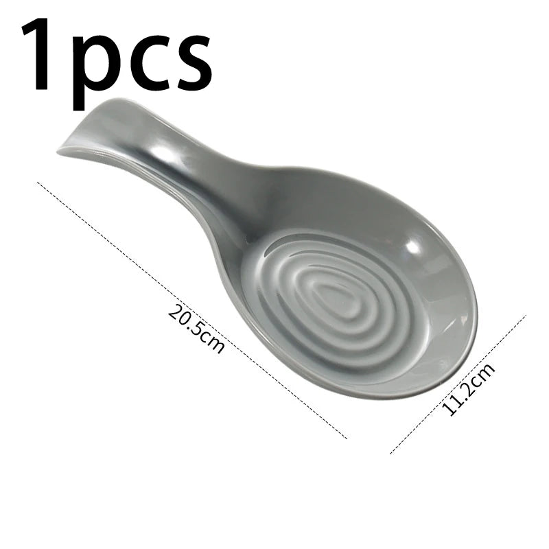 Spoon Rest Large Ceramic Spoon Holder Heat-Resistant Cooking Spoon Rest Coffee Spoon Holder Dishwasher Safe Ceramic Spoon Rest Peaceful Pleasures Health and Wellness A3