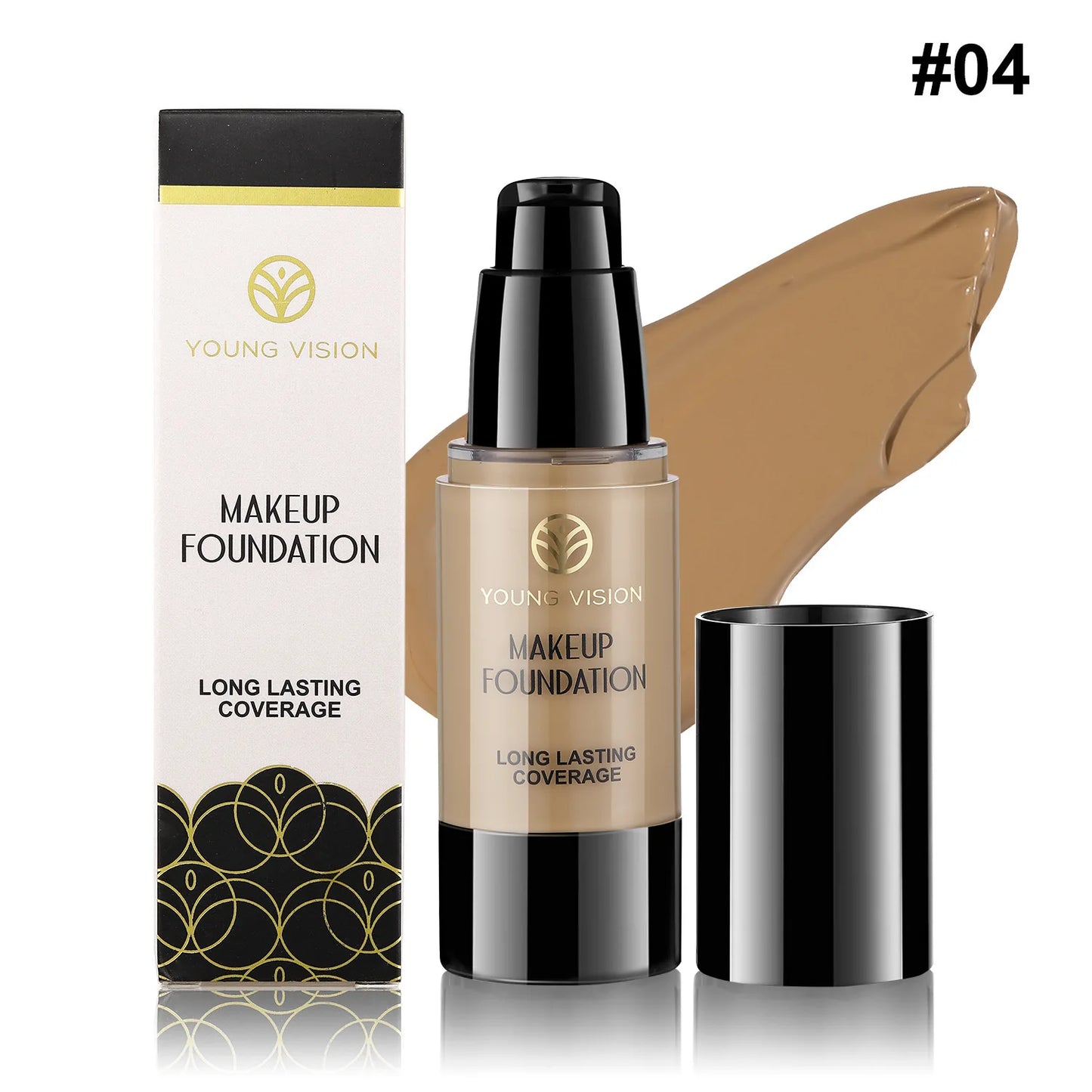 White Matte Liquid Foundation Full Coverage Concealer Base 30ml