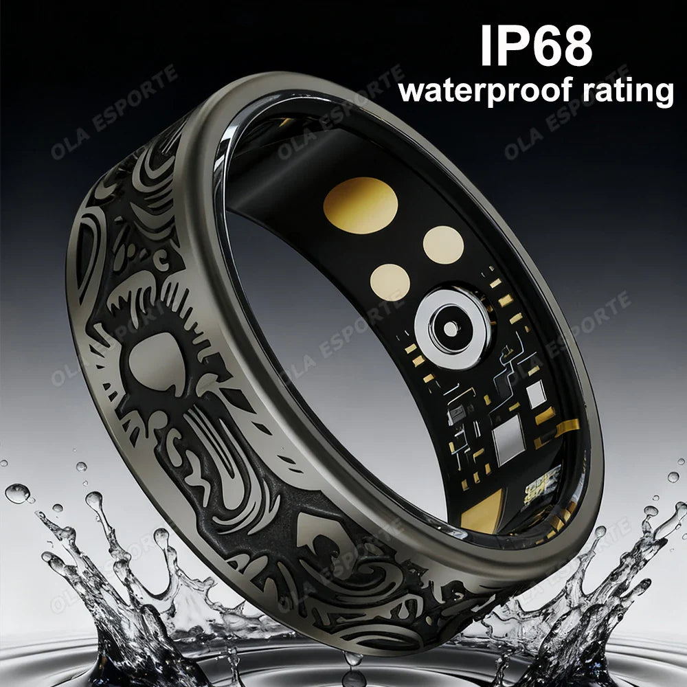 Smart Ring – Heart Rate, SpO2 & Sleep Monitor | IP68 Waterproof