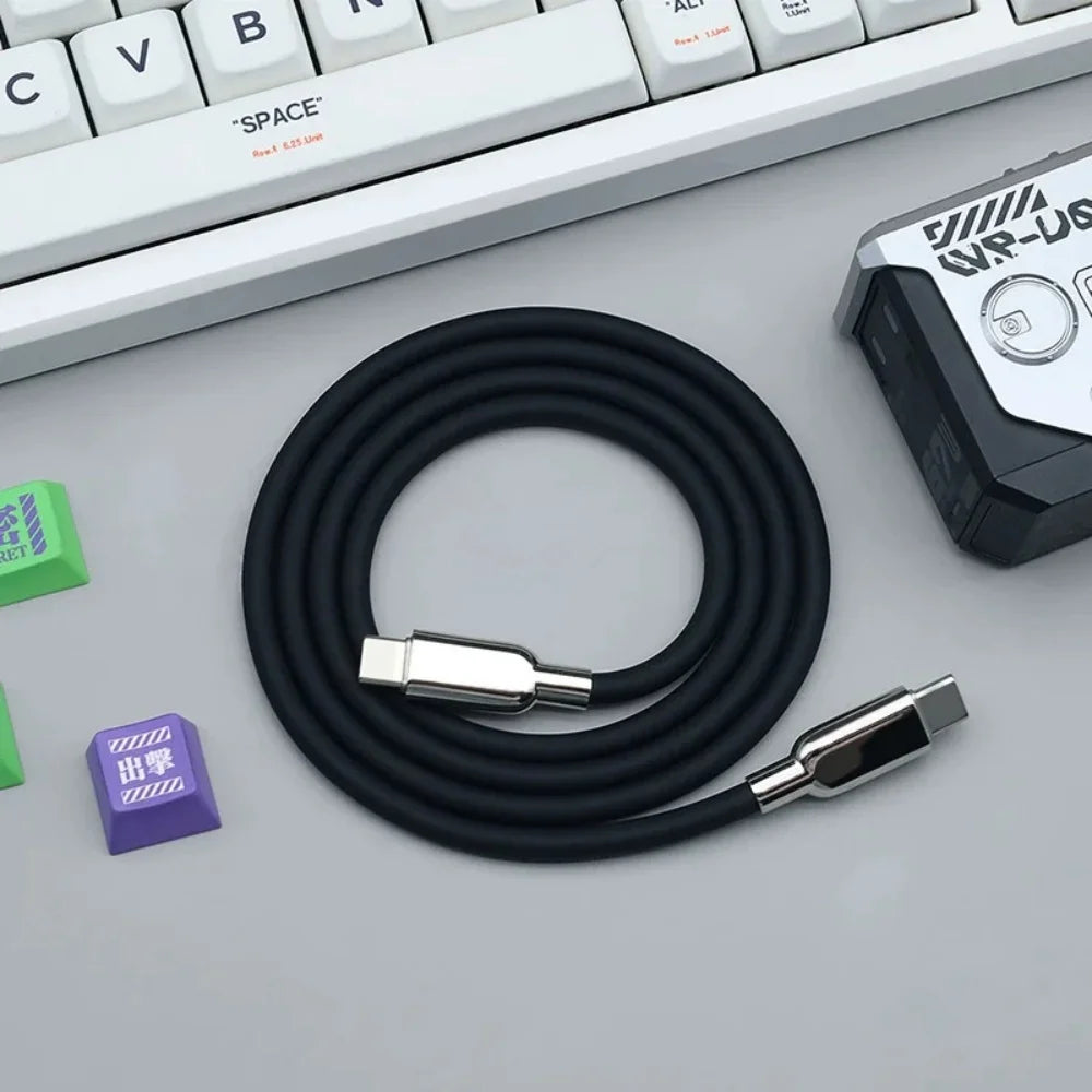 240W USB-C to USB-C Fast Charging Liquid Silicone Cable