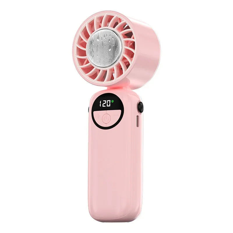 Cold Air High-speed Fan Usb Charging Fan Portable Semiconductor Cooling Five Speed Large Fan Peaceful Pleasures Health and Wellness Purple