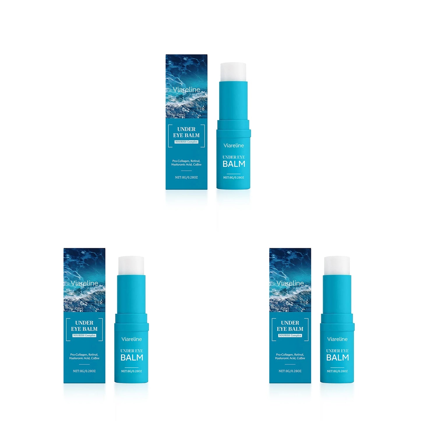 Hydrating Eye Cream Stick Reduce Wrinkles Fade Fine Lines Tightening Lifting Lightening Dark Circles Smooth Nourishing Eye Balm Peaceful Pleasures Health and Wellness 24g boxed