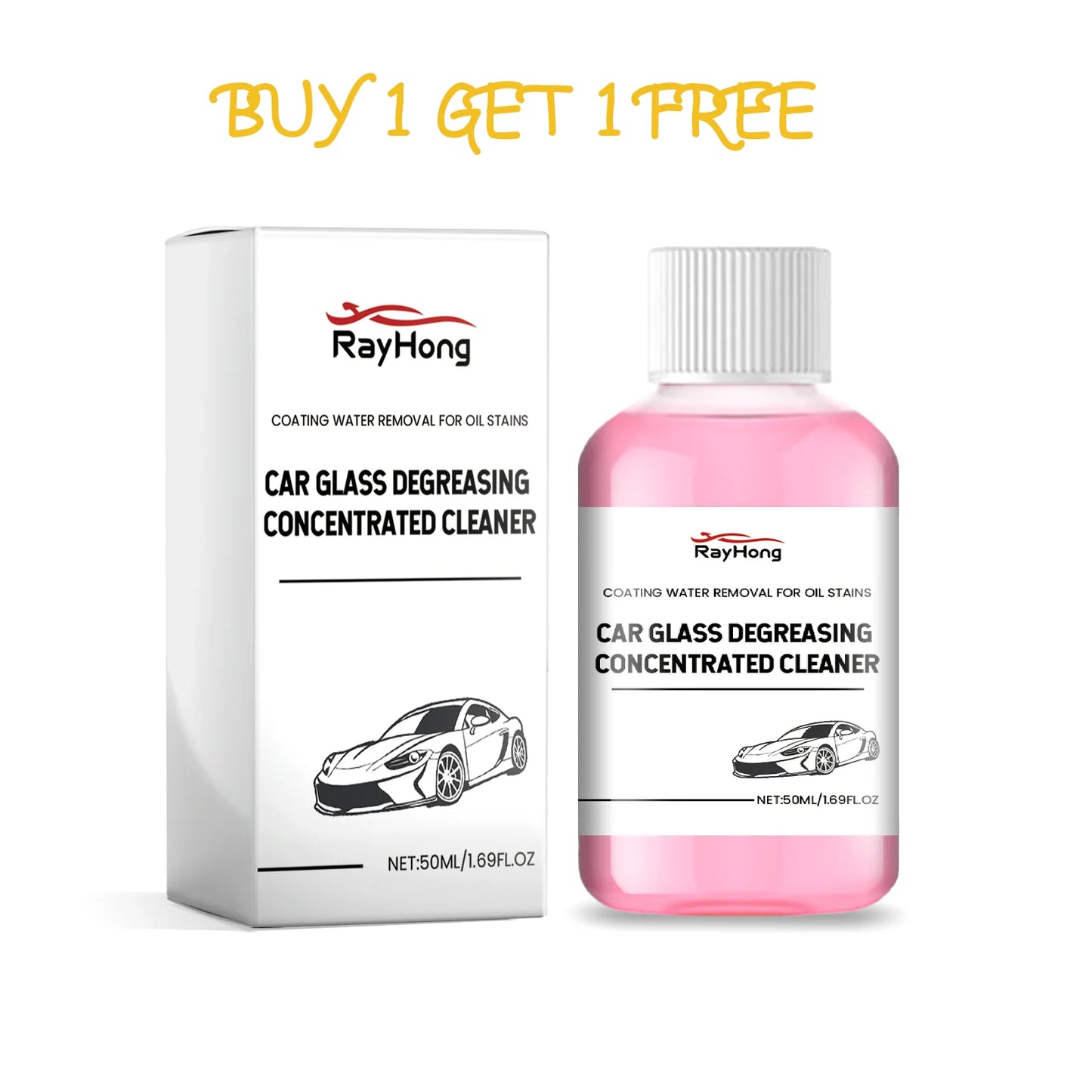 Rayhong 50ml Car Windshield Oil Film Remover & Glass Cleaner