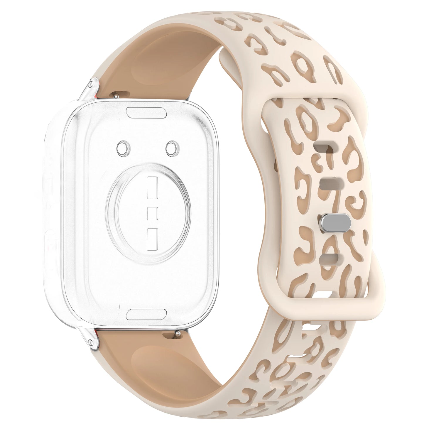 Silicone Leopard Watch Band 18/20/22mm – Amazfit, Samsung, Huawei Peaceful Pleasures Health and Wellness Starlight 18mm