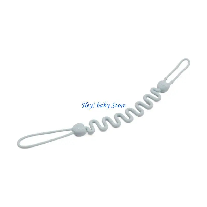 Silicone Pacifier Clip & Teether Holder for Baby Boys & Girls