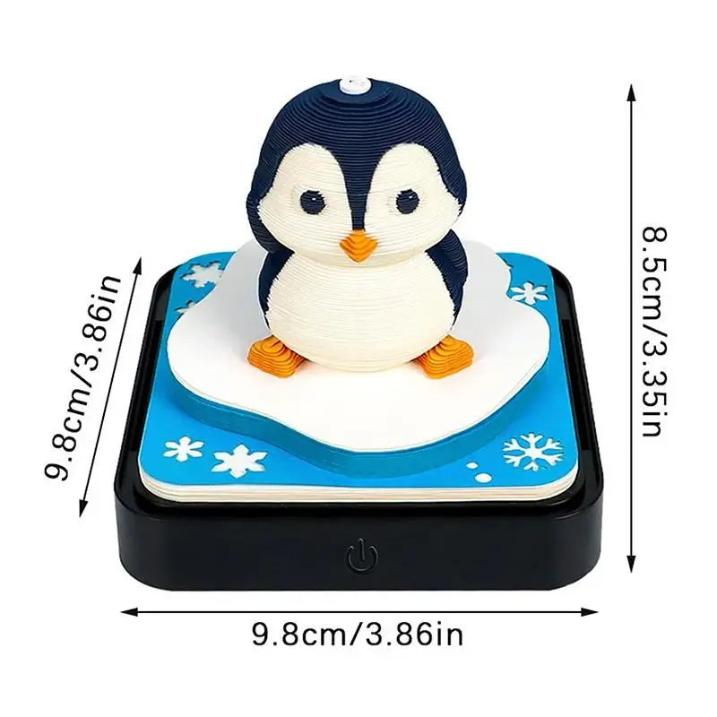 2027 3D Tear-Away Desk Calendar | Paper Carving Art Memo Pad