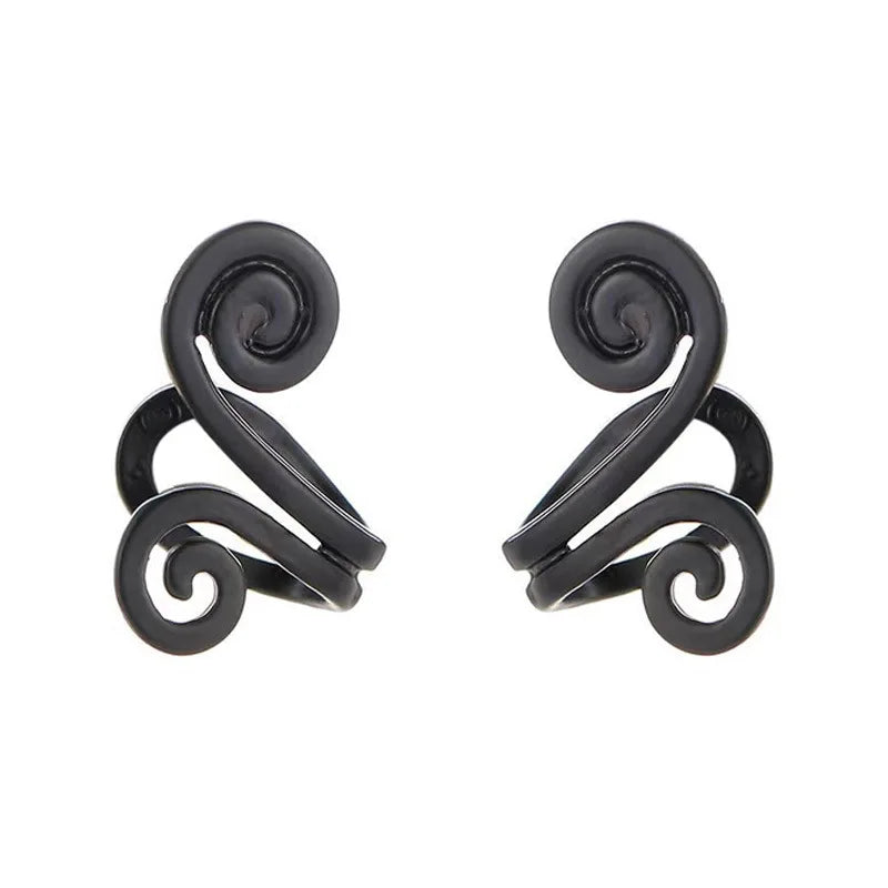 Healthcare Weight Loss Non Piercing Earrings Acupressure Slimming Earrings Slimming Healthy Stimulating Acupoints Gallstone Clip Peaceful Pleasures Health and Wellness Black