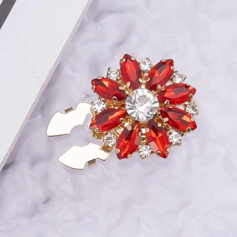 Crystal Pearl Clip-On Button Covers | DIY Shirt & Blouse Decor