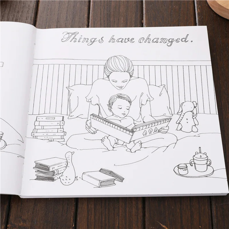 Pregnancy Coloring Book Adults Stress Relief Fetal Education Art