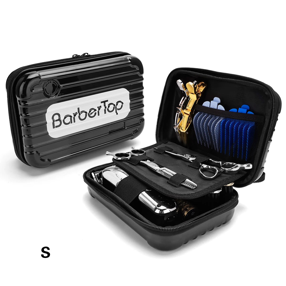 New Barber Shockproof Hair Scissors Case Bag Hair Scissor Bag Professional Comb Tools Storage Bags Makeup Travel Case Peaceful Pleasures Health and Wellness S