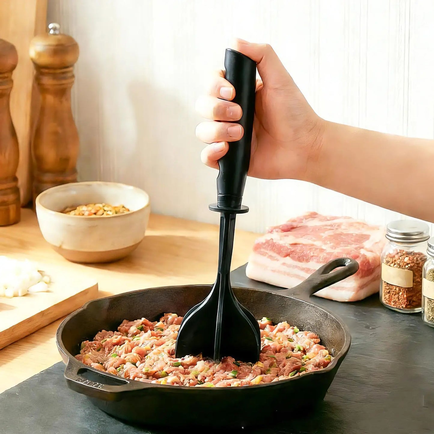 Meat Chopper & Ground Beef Masher | Ergonomic Kitchen Tool