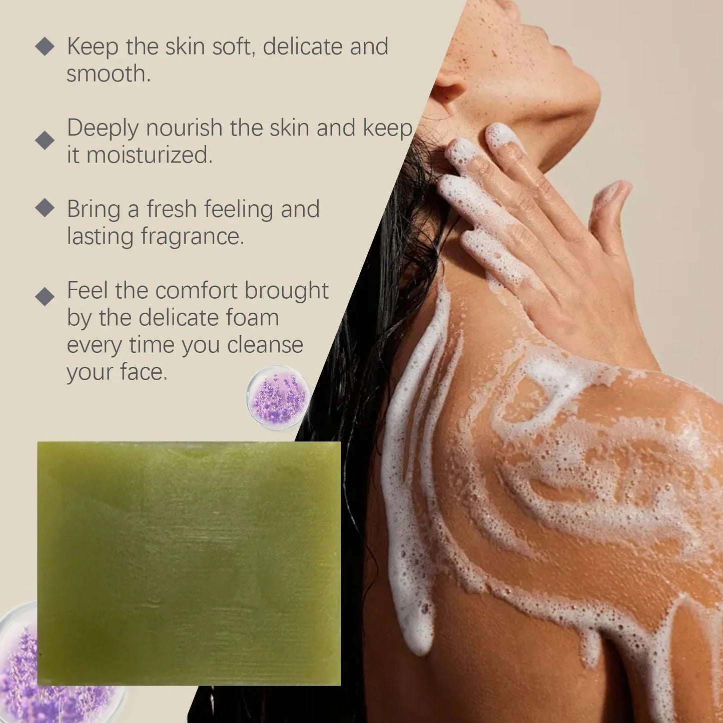 OceAura Laurel Oil Cleansing Soap – Brightening Body Bar 3-Pack