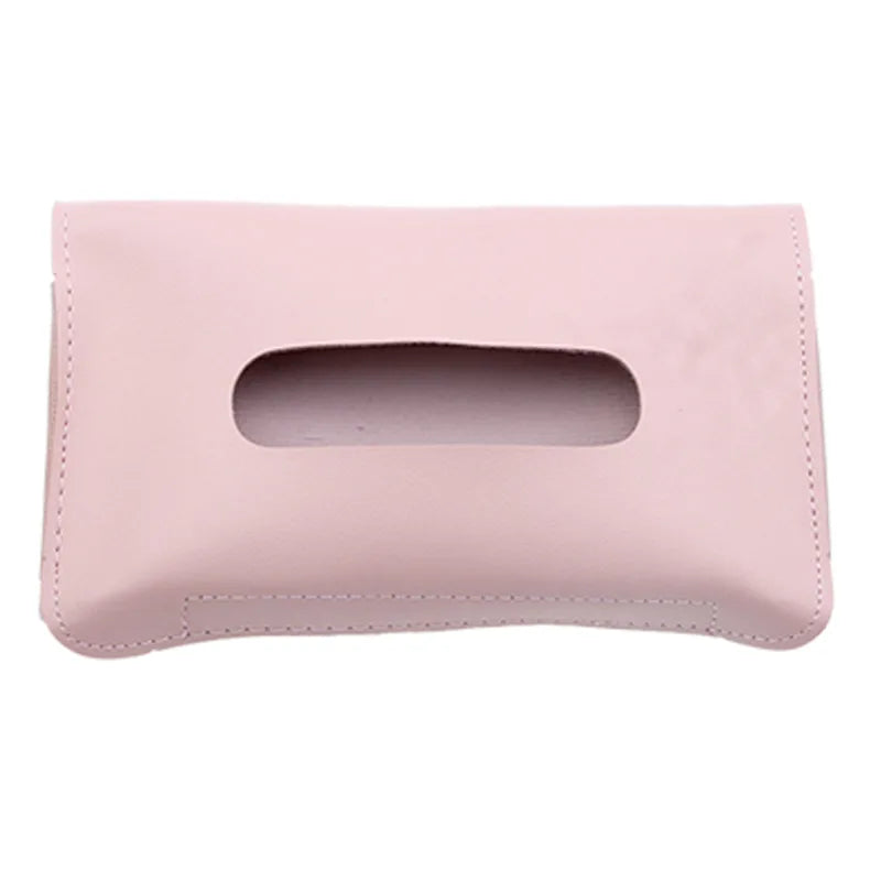 Car Sun Visor Tissue Holder – PU Leather Storage Bag