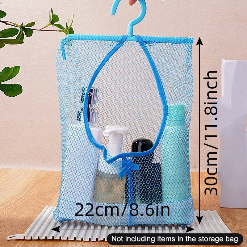 Hanging Mesh Storage Bag – Polyester Space-Saving Organizer