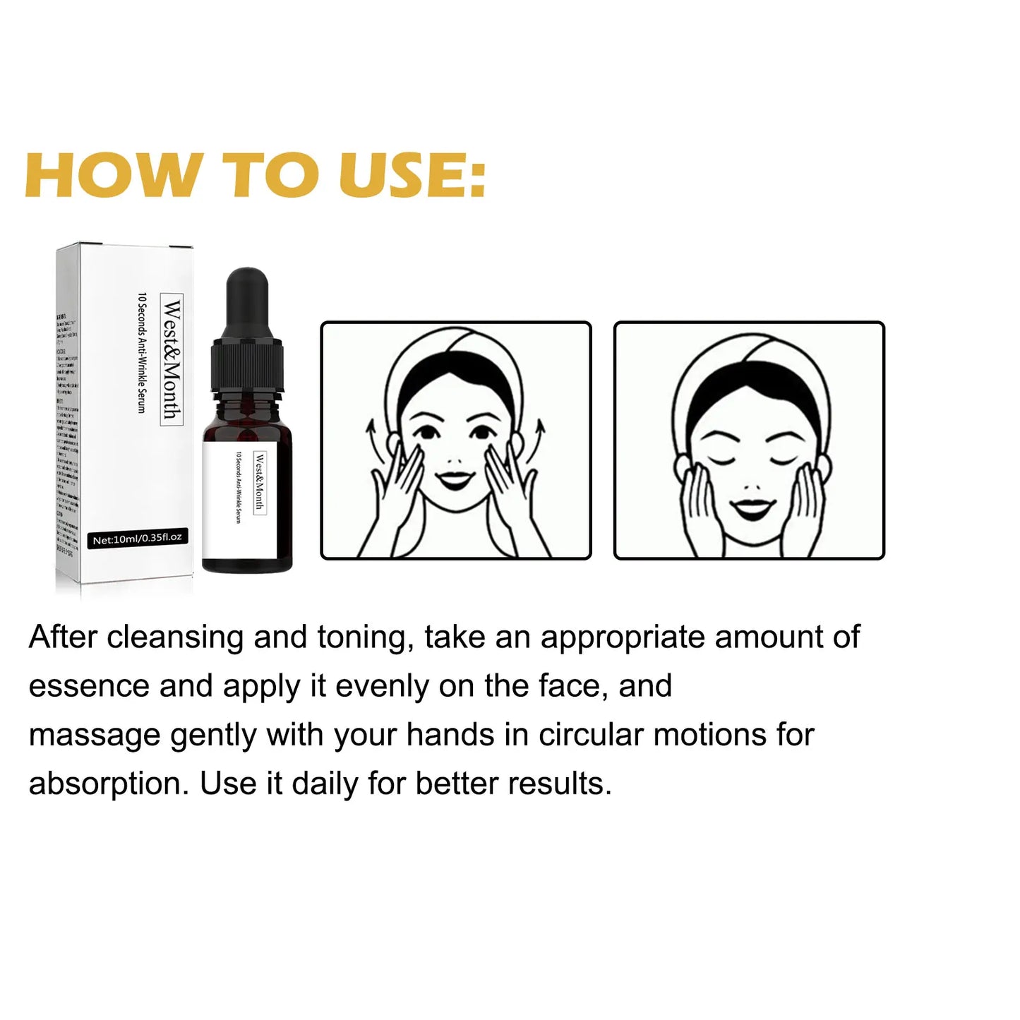 WEST MONTH Anti-Wrinkle Serum – Face, Neck & Forehead Firming