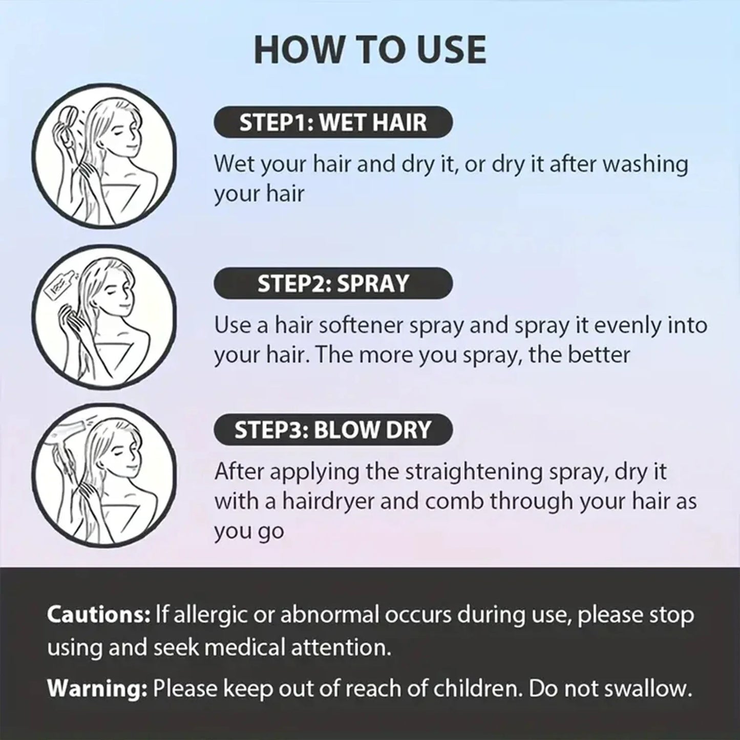 Water Ice Levin 100ml No-Wash Hair Spray – Style & Volume