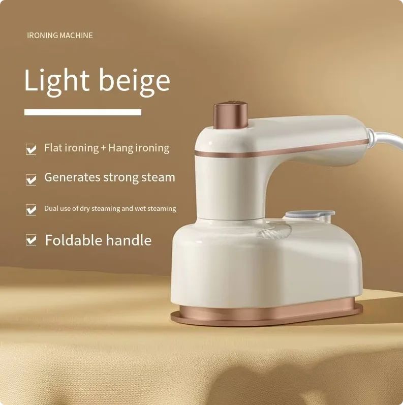 HOMEFISH Mini Rotating Travel Iron | Steam & Dry Portable
