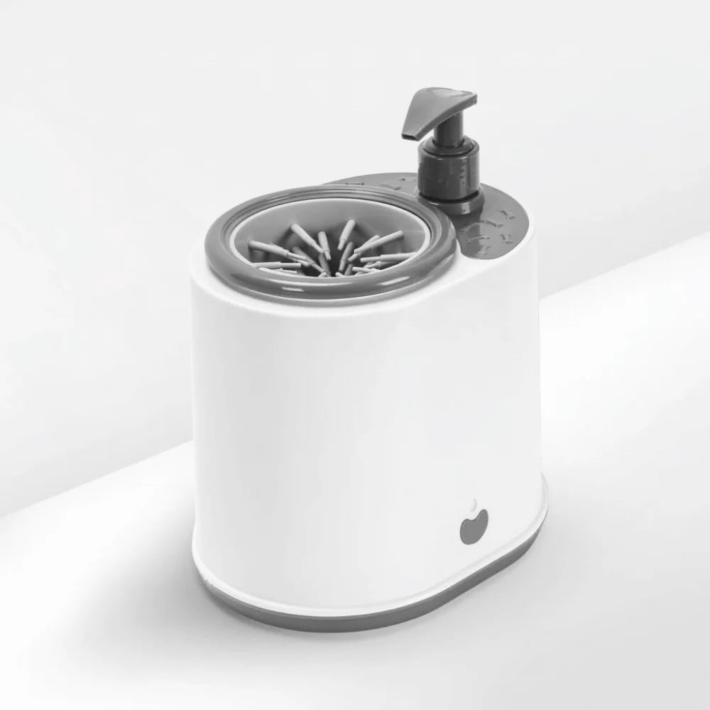 2-in-1 Pet Paw Washer Cup with Soap Dispenser | Dog Paw