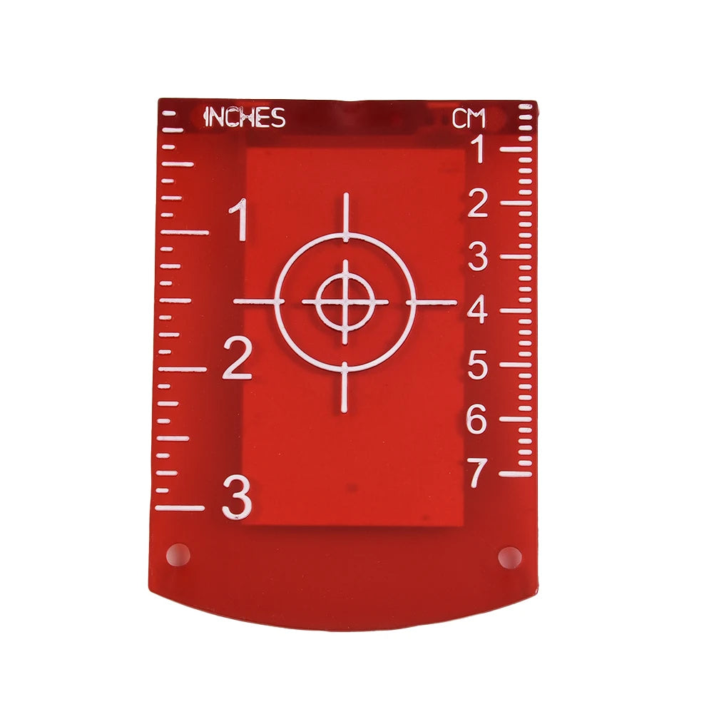 1 X Plastic Lase Target Card Plate Magnetic Base Construction Tools