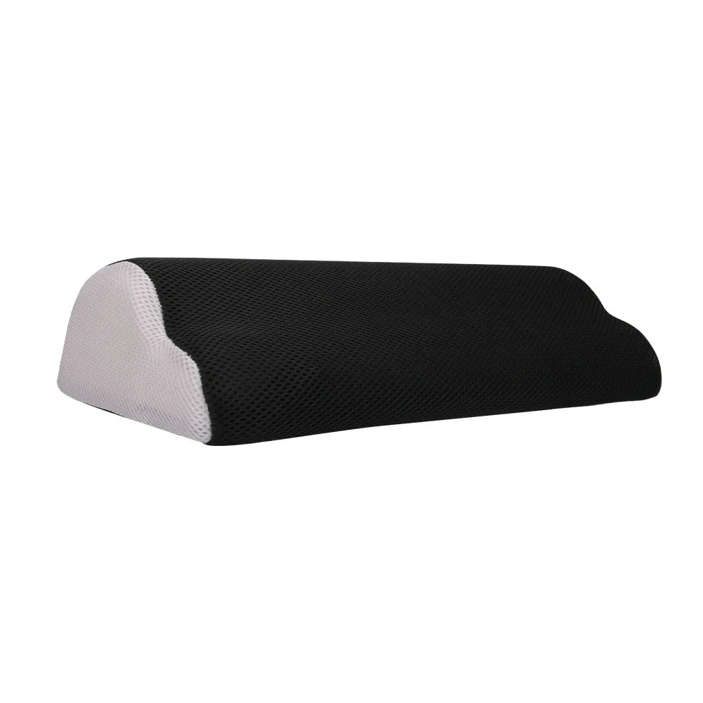 Memory Foam Office Foot Stool & Under Desk Footrest Leg Elevation Pillow for Gaming & Home Office Peaceful Pleasures Health and Wellness Black ash