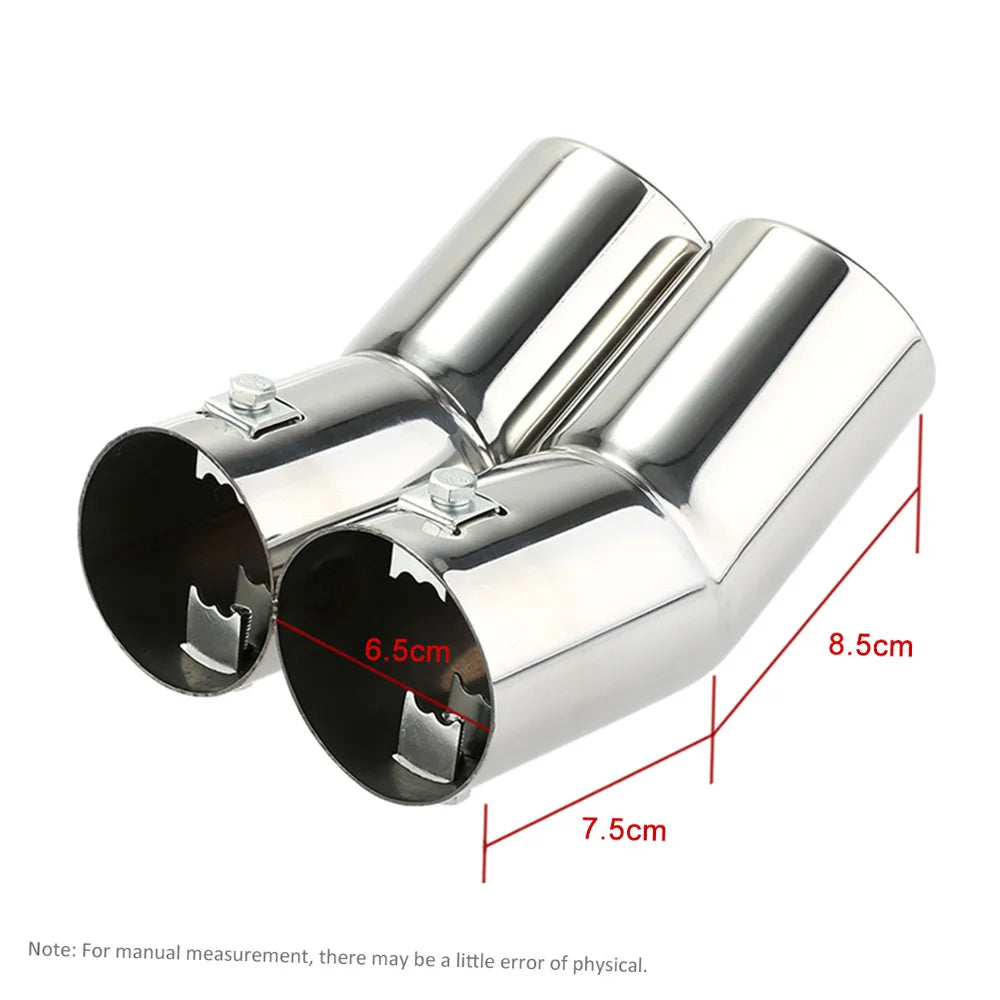 Dual Stainless Steel Exhaust Tips for VW Golf 4 Bora Jetta