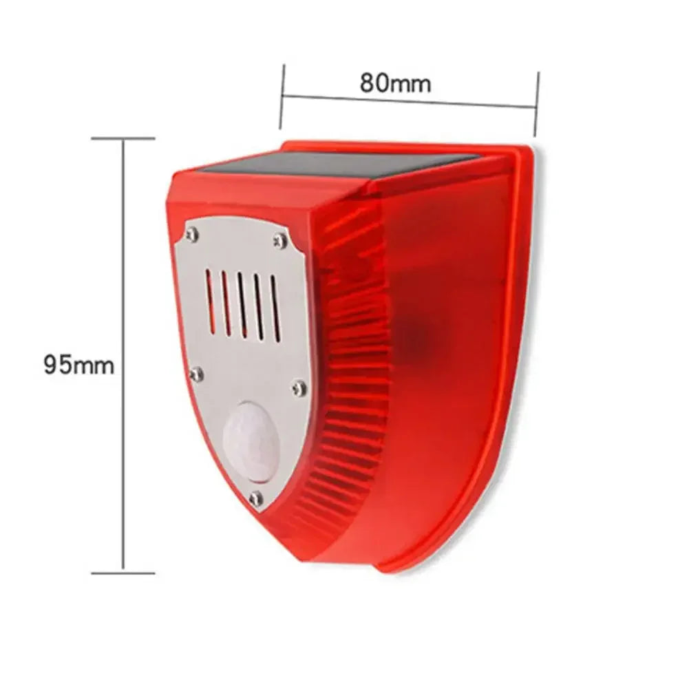 Outdoor Solar Security Siren 3 Modes Motion Sensor Alarm Animal Repeller Driver For Villa Farm Yard Garden Dog Wild Boar Driver Peaceful Pleasures Health and Wellness