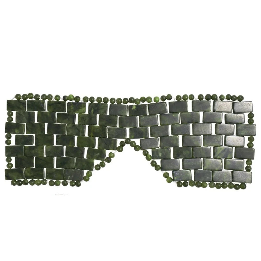 Natural Jade Eye Mask | Cooling Therapy for Puffy Eyes & Tension