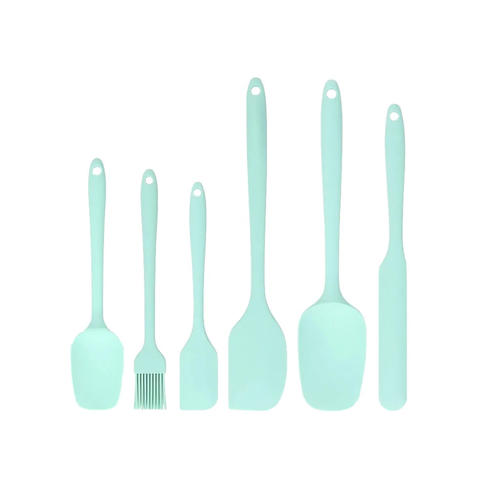 6-Piece Silicone Spatula Set – Cake Frosting & Baking Kit