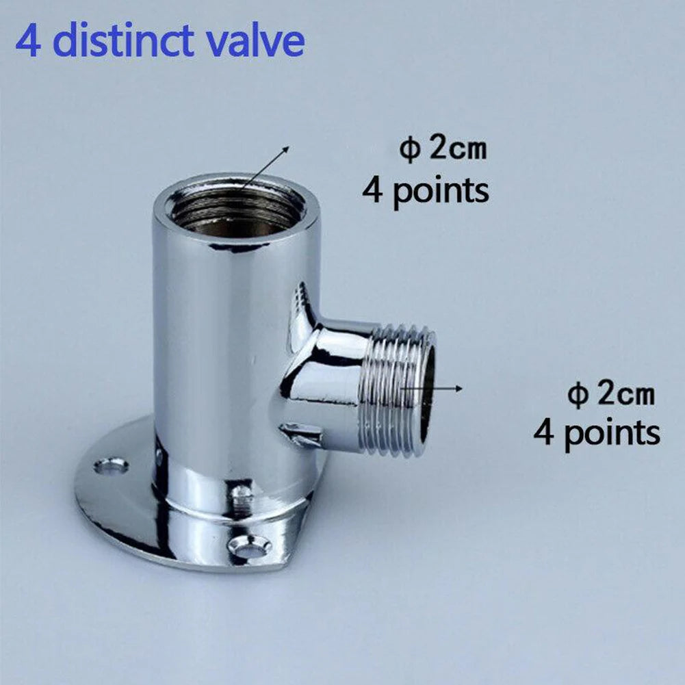 Stainless Steel Shower Extension Pipe Joint Bright Chrome Outside Arm