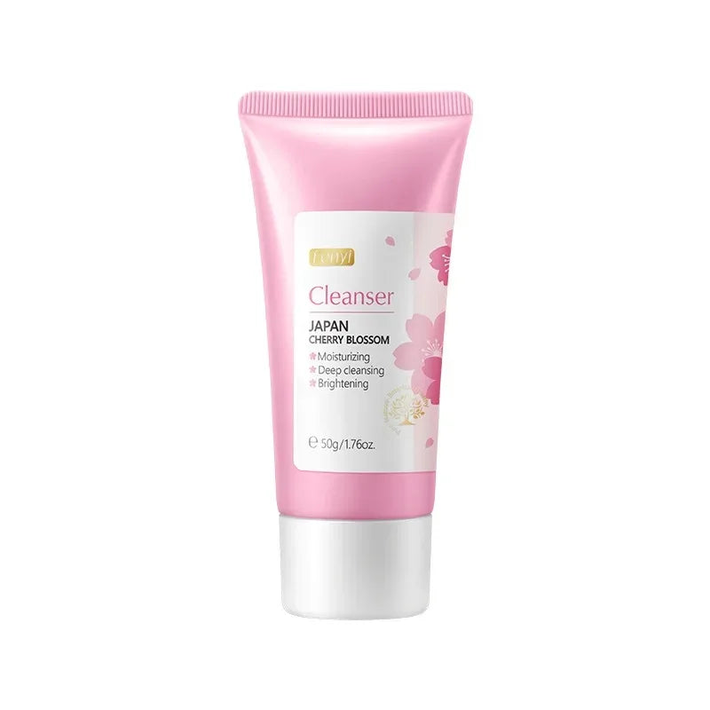 Vitamin C Facial Cleanser Skin Deep Cleansing Moisturizing Blackhead Removal skincare Face Wash Foam Face Cleanser Skin Care Peaceful Pleasures Health and Wellness Sakura