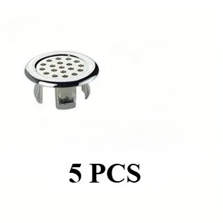 Chrome Basin Overflow Cover Ring | ABS Drain Cap Replacement